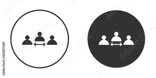 Mediator icon Minimal Flat Pictogram for Ui Designs