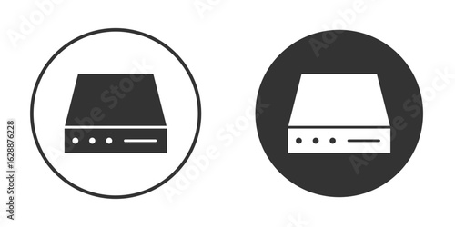 Hard Disk icon Minimal Flat Pictogram for Ui Designs