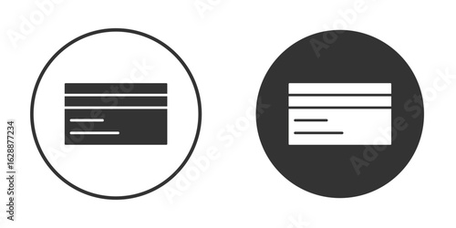 Credit card icon Minimal Flat Pictogram for Ui Designs
