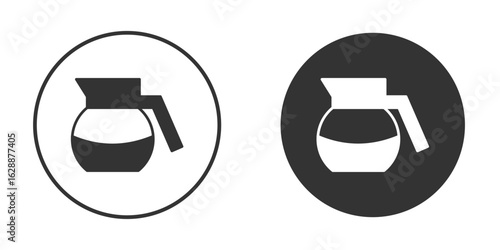 Coffee pot icon Minimal Flat Pictogram for Ui Designs