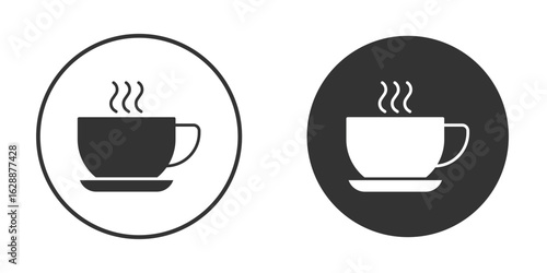 Coffee icon Minimal Flat Pictogram for Ui Designs