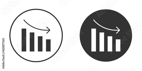 Chat arrow down icon Minimal Flat Pictogram for Ui Designs