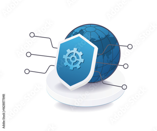 Symbol security system shield.eps