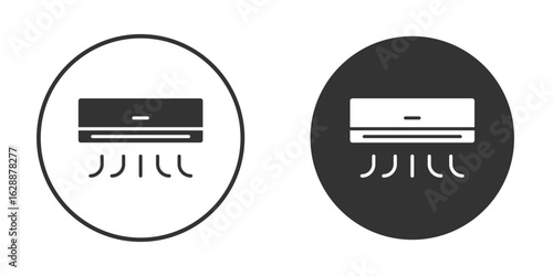Air conditioner icon Minimal Flat Pictogram for Ui Designs