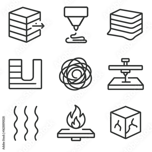Lines print troubleshooting under nozzle vector overheating tool fail icon icons tangle