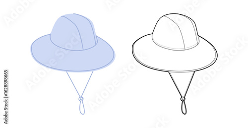 Canvas-taulu Garden Bucket Hat with Cord Stopper