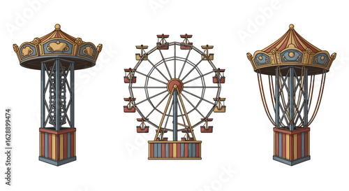 Vintage Amusement Park Rides: A Nostalgic Collection of Classic Fun