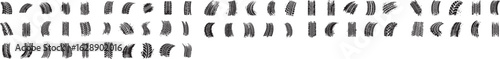 set of Grunge track, tires stamps. Wheel braking marks, car or motorcycle tread, motorsport, racing.