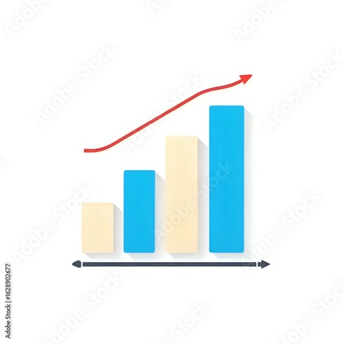 Stylish Bar Chart Illustrations for Data Visualization