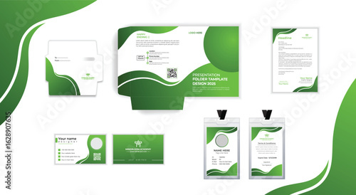 Brand Stationery Design ID CAD, FILE FOLDER, BUSINESS CARD, ENVELOP.
