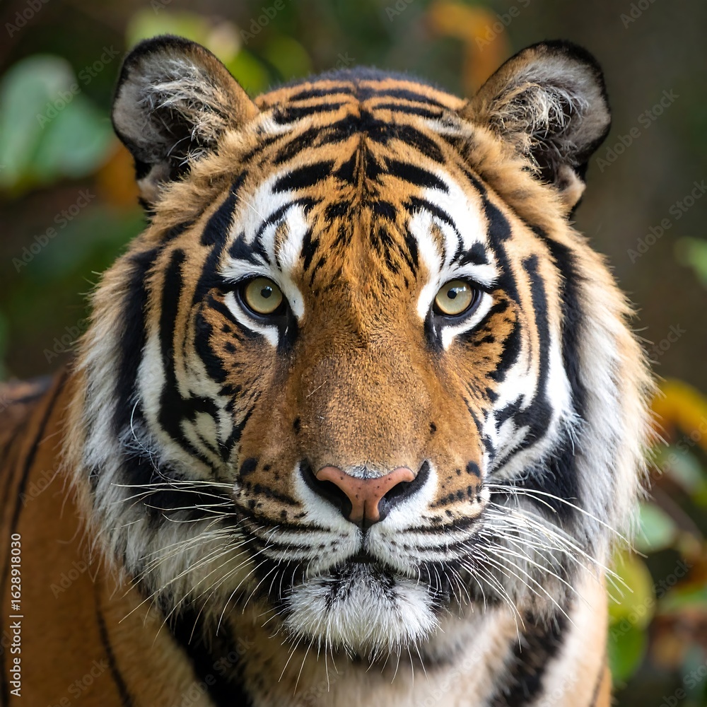 Fototapeta premium Tiger portrait, close-up (1)