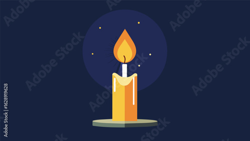 A candle burning bright signifying the light and hope that comes with reaching recovery milestones..