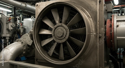 Industrial Fan Close-up