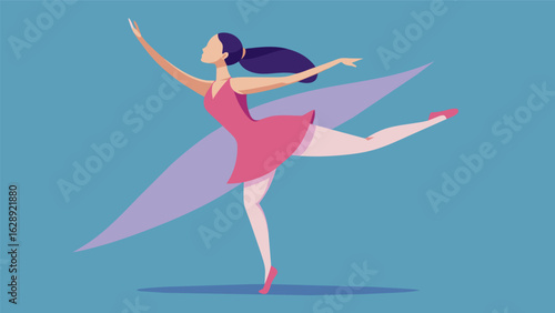 A dancer gracefully performing the role of a strong and independent female protagonist in a contemporary ballet piece..