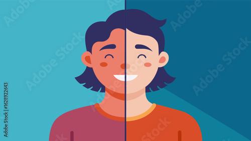 A before and after image showing a persons face etched with lines and a look of agony followed by a peaceful and relaxed expression after receiving a.