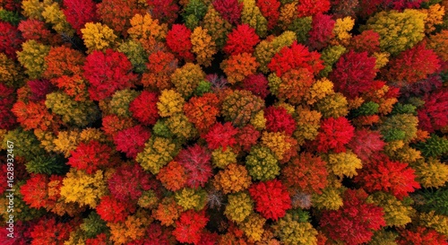 Autumn forest canopy view (1)