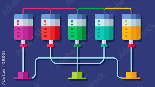 A colorcoded dosing system with colorcoordinated infusion lines and syringes minimizing the potential for confusion and ensuring accurate.