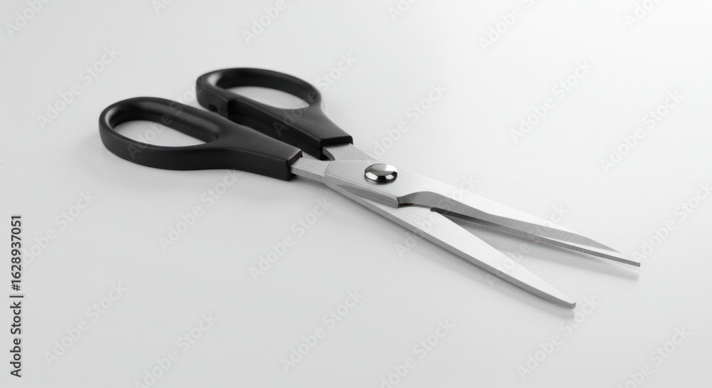 Scissors on a light surface Scissors on a light surface