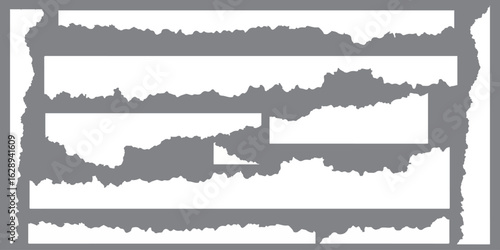 Wallpaper Mural Realistic paper rips texture background Torontodigital.ca