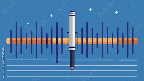 A macro shot of the stylus tracking the grooves reveals the tiny vibrations and movements that produce the sound. Vector illustration