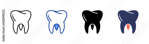 Molar Tooth icon sheet multiple style collection