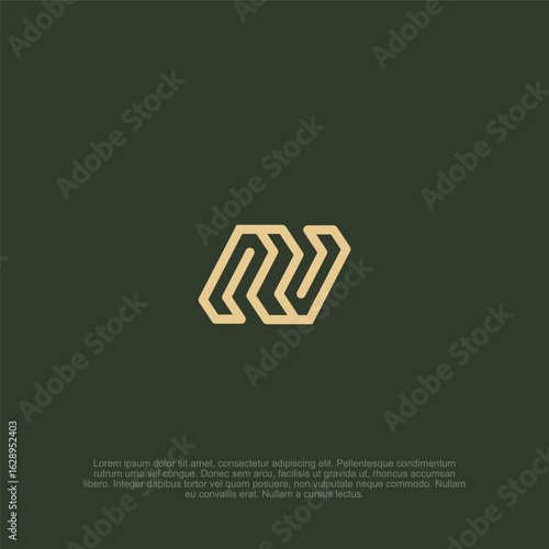 Refined geometric emblem crafted with precision showcasing a minimalist style against a muted olive backdrop conveying sophistication and modern aesthetic appeal