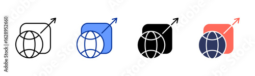 Foreign icon sheet multiple style collection