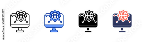 System icon sheet multiple style collection