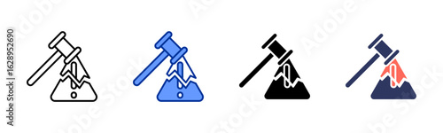 Sanction icon sheet multiple style collection