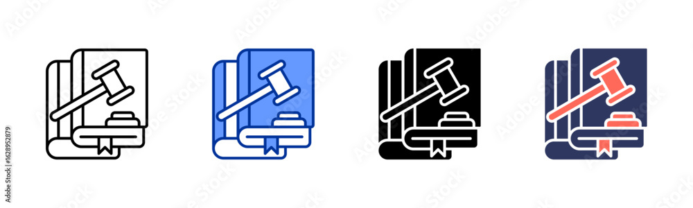 Legislation icon sheet multiple style collection Legislation icon sheet multiple style collection