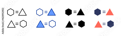 Proportional icon sheet multiple style collection