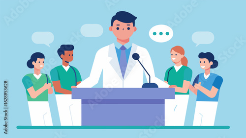 A doctor speaks on a panel at a regulatory conference passionately advocating for better guidelines and more streamlined processes for ketamine.
