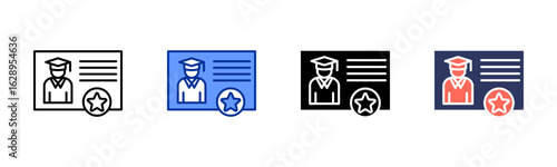Membership icon sheet multiple style collection