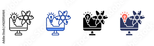 Computer Science icon sheet multiple style collection