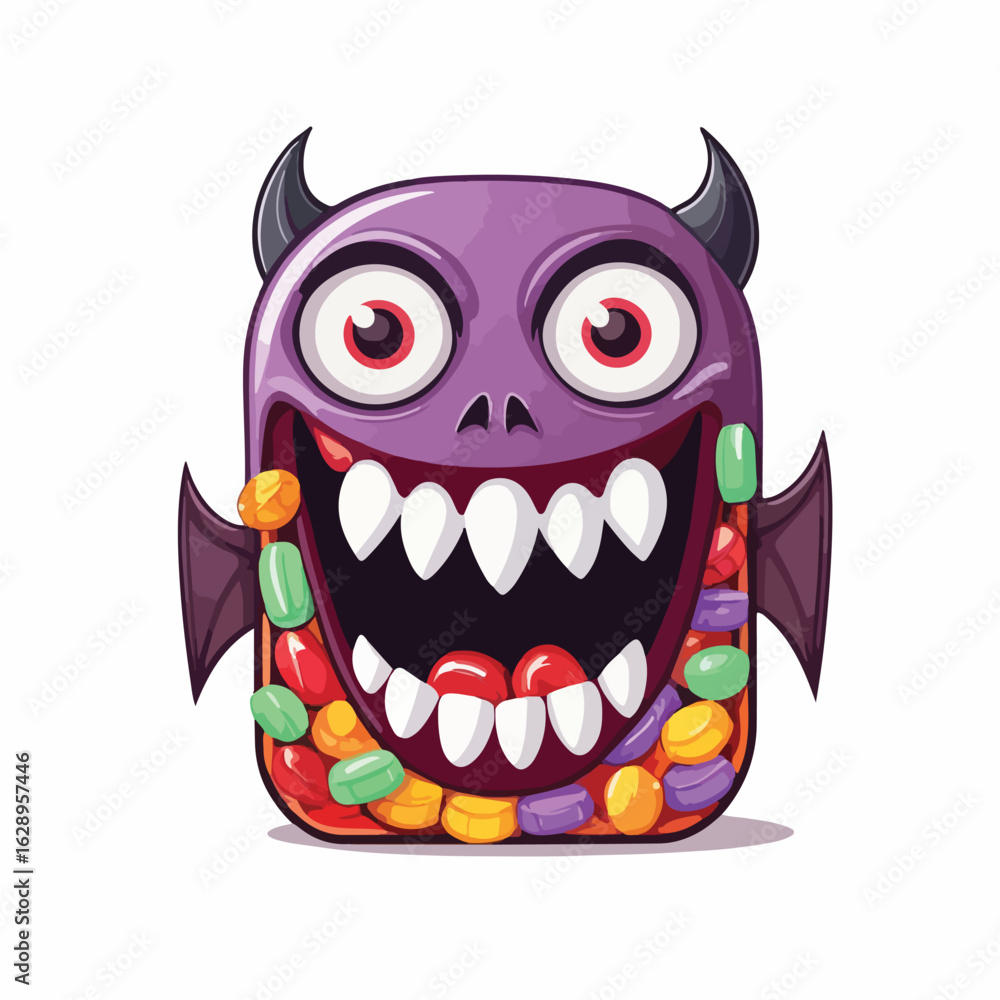 Fototapeta premium Vampire Candy Halloween Vector