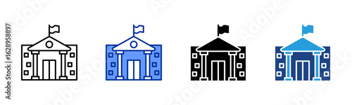 Embassy icon sheet multiple style collection