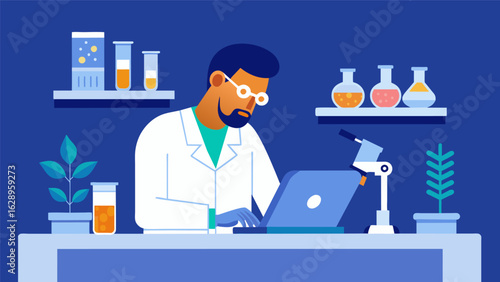A medical researcher studies the effects of ketamine treatment in a laboratory facing challenges in obtaining necessary regulatory approvals for their.