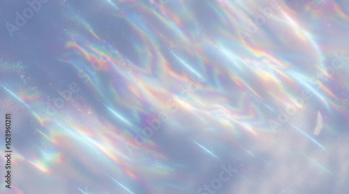 Wavy Iridescent Refraction in Soft Lighting
