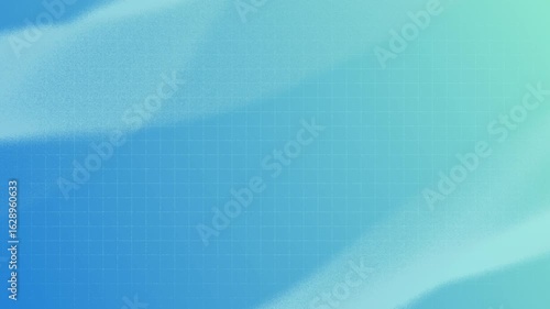 Blue gradient background with loop animation using noise texture waves (with grid).	