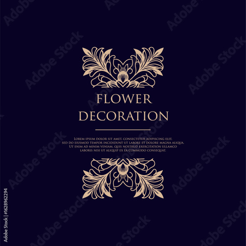 Elegant Floral Pattern. Exquisite Floral Pattern for Elegant Decoration and Design