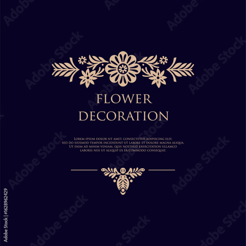 Elegant Floral Pattern. Exquisite Floral Pattern for Elegant Decoration and Design