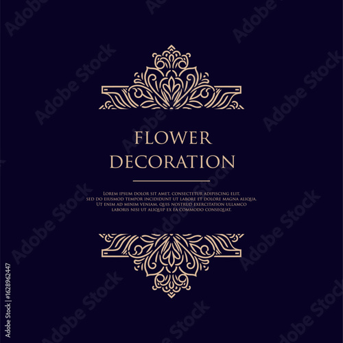 Elegant Floral Pattern. Exquisite Floral Pattern for Elegant Decoration and Design