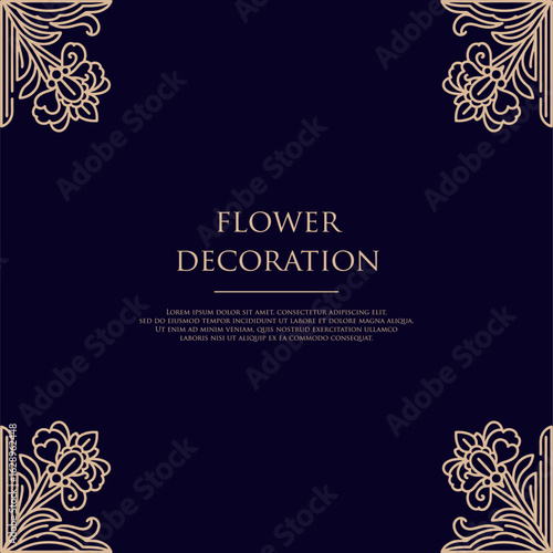 Elegant Floral Pattern. Exquisite Floral Pattern for Elegant Decoration and Design