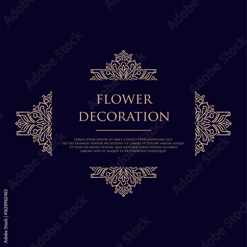 Elegant Floral Pattern. Exquisite Floral Pattern for Elegant Decoration and Design