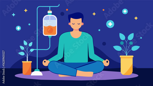 A gentle and gradual transition as the patient goes from a state of awareness to a deep state of relaxation and introspection during the ketamine.