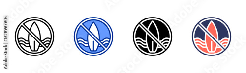No Surf icon sheet multiple style collection