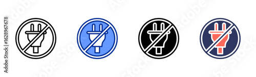 No Plug icon sheet multiple style collection