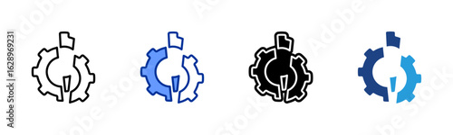 Breakdown icon sheet multiple style collection