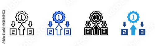 Prioritize icon sheet multiple style collection
