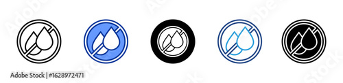 Trans Fats Free icon sheet multiple style collection